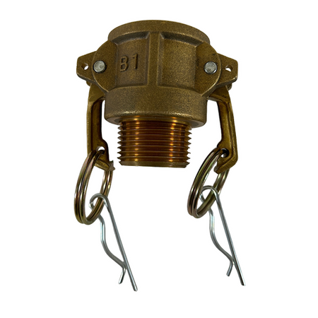 Barnes 13725 1" Brass Camlock Type B Quick Hose Connector -0