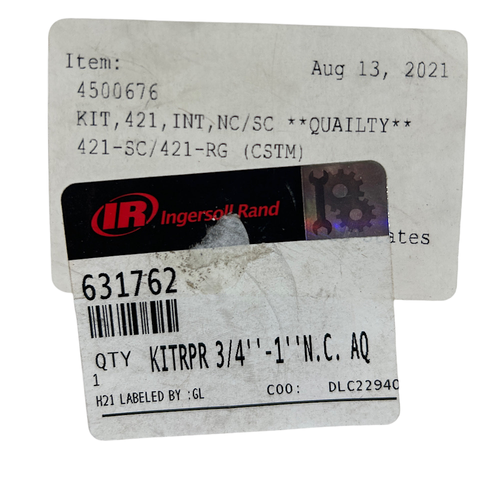 Ingersoll Rand 631762 3/4" to 1" NC Aqua OEM Repair Kit Replacement1