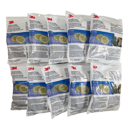 3M 2076HF 2pk Particulate Filter P95 Hydrogen Fluoride (Lot of 10)0