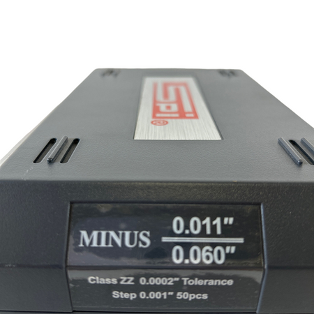 SPI 22-162-2 0.011 to 0.06" Range Steel Class ZZ Plug Gage Set (Set of 47) -2