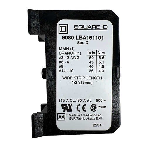 Square D 9080LBA161101 Power Distribution Block (Lot of 5) -3