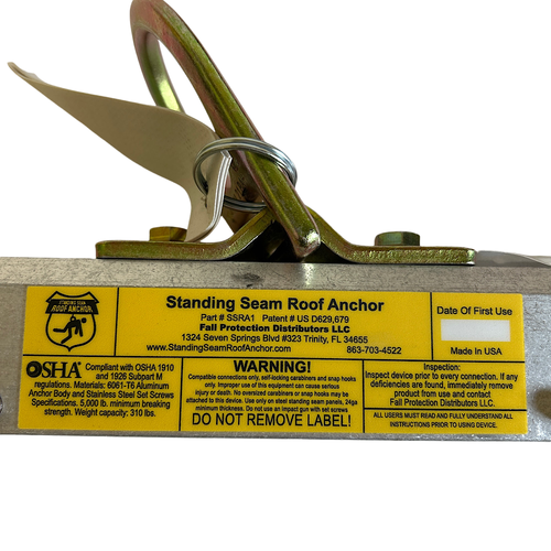Super Anchor Safety 8510 Standing Seam Roof Anchor Kit1