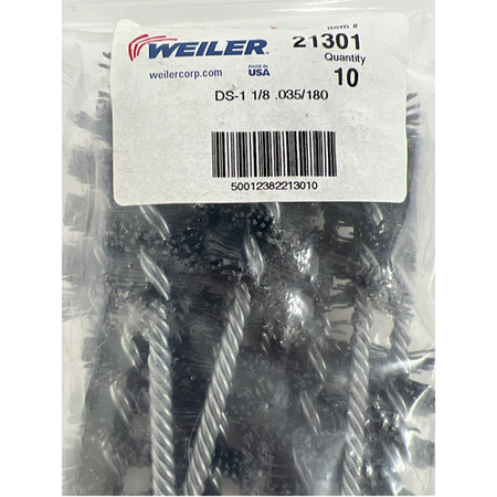 Weiler 21301 1-1/8" x 2-1/2" Nylox Power Tube Brush (Pack of 10) -1