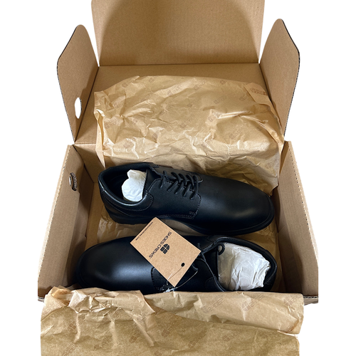 Shoes for Crews 6006 Cambridge Men's Size 8 Soft Toe Non-Slip Dress Shoe -1