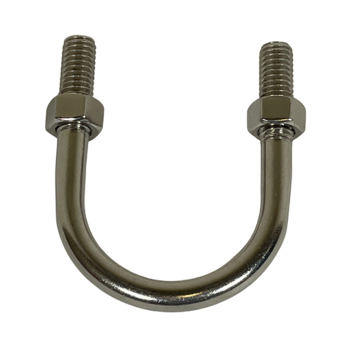 Fabory U17567.037.0125 3/8" x 1- 3/4" x 2- 3/4" SS SPE133 U-Bolts (Pack of 10) -0