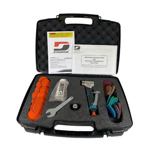 Dynabrade 48505 2" 0.4HP 23 CFM 90 PSI Gearless Handheld Disc Sander Kit -0