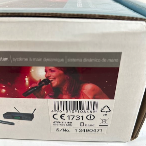 Audio-Technica ATW-3141bD Handheld Wireless System with Dynamic Mic -3
