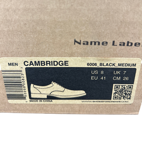 Shoes for Crews 6006 Cambridge Men's Size 8 Soft Toe Non-Slip Dress Shoe -3