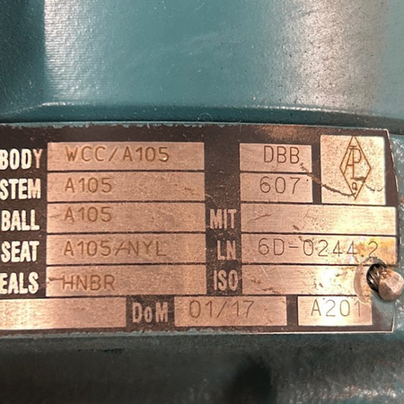 Cameron WKM 370D6 2" x 2" Class 150 24YRF24 Trunnion Mounted Ball Valve -3