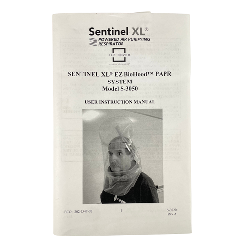 Sentinel XL SXL-HPEZA1 Battery Blower Charger Filter Hood PAPR System -3