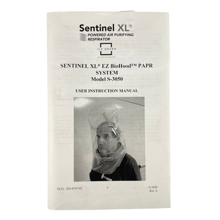 Sentinel XL SXL-HPEZA1 Battery Blower Charger Filter Hood PAPR System -3