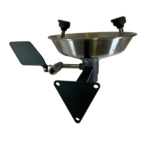 Pro Safe PSG1814 1/2" Wall Mount Plastic Bowl Push Flag Eyewash Station1