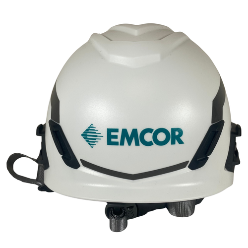 MSA V-Gard H1 EN50365 Adjustable White Safety Helmet with Chin Strap -1