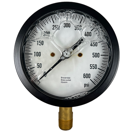 Value Collection 36JV41 0 to 600 psi 4-1/2 in Dial Industrial Pressure Gauge0