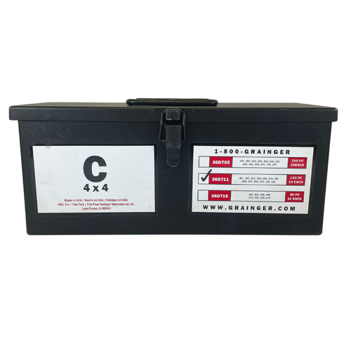 Stainless Steel 36D711 130-Piece Grade 18-8 Tabbed Slotted Shim Assortment -3