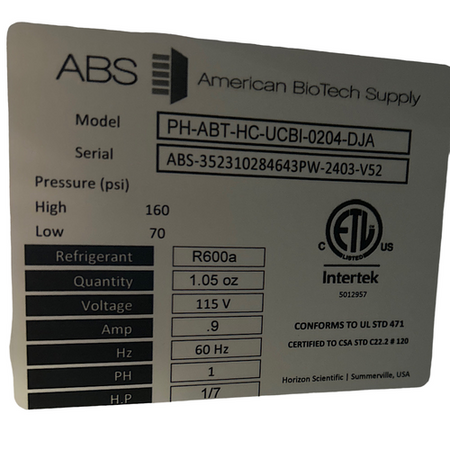 American Biotech Supply PH-ABT-HC-UCBI-0204-DJA 2.5 cu ft 115V Refrigerator -4