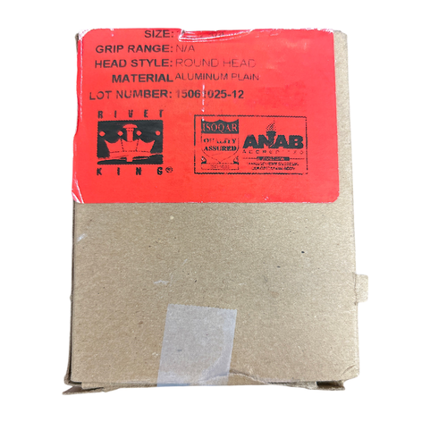 Rivetking 12N75RRDAP/1100 1/8" Round Uncoated Aluminum Solid Rivet -1