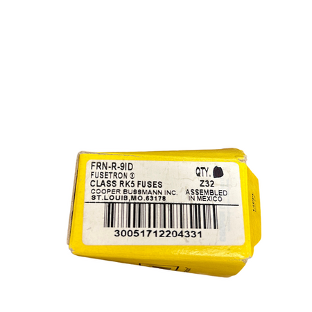 Bussmann FRN-R-91D 5" x 0.81" 250/125V 9A Cartridge Fuse (Pack of 8)1