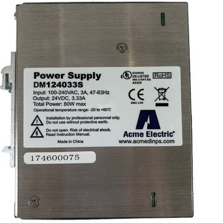 ACME Electric DM124033S 90 to 254VAC/24VDC 80W DIN Rail DC Power Supply -1