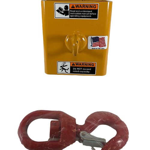 Caldwell 5S-1-1/2-4 4-1/2" x 10-1/4" 3000 Lb Cap Steel Forklift Lifting Hook -2