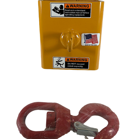 Caldwell 5S-1-1/2-4 4-1/2" x 10-1/4" 3000 Lb Cap Steel Forklift Lifting Hook -2
