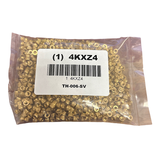 E-Z Sonic TH-006-SV #6-32 Single Vane Threaded Insert for Plastic (Pack of 1000)1