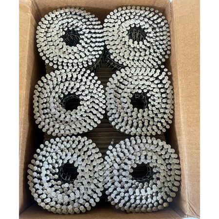 Simpson S12A237PNB 2-3/8" 304SS 15° Wire Coil Ring Shank Nails (Box of 3600) -2
