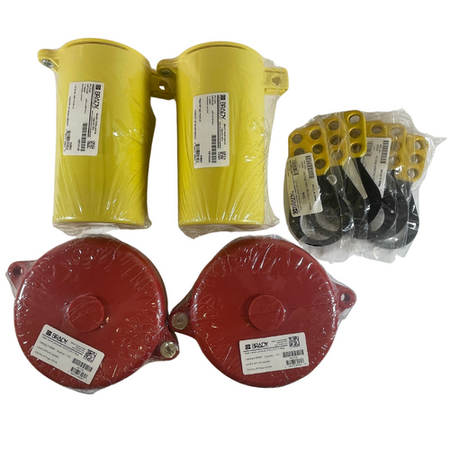 Brady 45249 5" Hand Wheel Keyed Different Padlocks Portable Lockout Kit -2