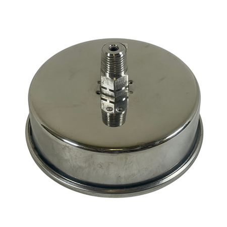 Commercial 4CFV6 3-1/2" Dial Dual Scale 400 PSI Commercial Pressure Gauge -1