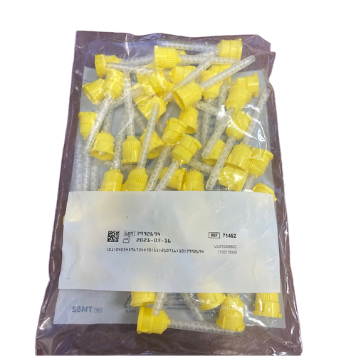 3M 71452 4.2 mm VPS Impression Material Yellow Mixing Tips (Pack of 50) -0