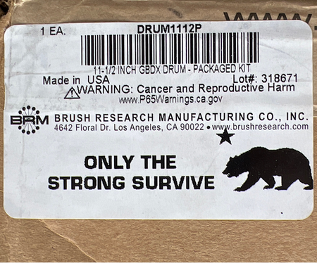 Brush Research Manufacturing Flex-Hone DRUM1112P 11-1/2" Diameter GBDX Drum -3
