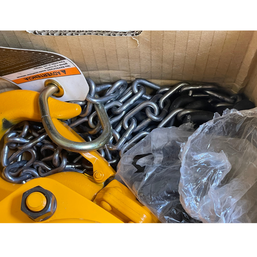 Harrington CB025-8 2500 Lb 8' Hook Mounted Manganese Alloy Manual Chain Hoist -1