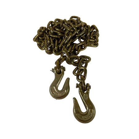 B/A Products 11A-38G710 3/8" x 10' 6600 Lb 70 Grade Grab Hook Straight Chain -0