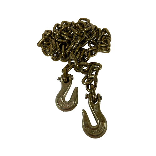 B/A Products 11A-38G710 3/8" x 10' 6600 Lb 70 Grade Grab Hook Straight Chain -0