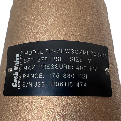 Cash Valve 13722-0278 Bronze Adjustable Back Pressure Relief Valve -1