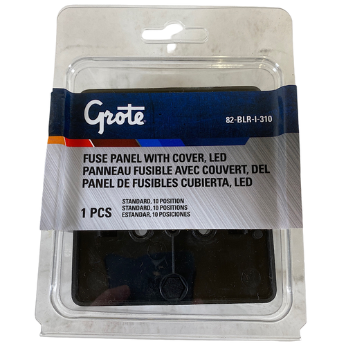 Grote 82-BLR-I-310 25A 25A 10 Position Standard Blade LED Fuse Panel -2