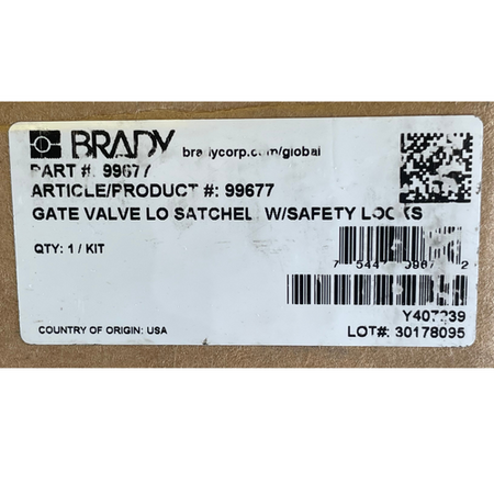 Brady 99677 6-1/2" Hand Wheel Keyed Different Padlocks Portable Lockout Kit -6