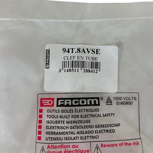 Facom 94T.8AVSE 6 Point Single End Steel Box End Wrench 8mm -1