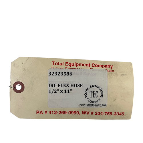 Ingersoll Rand 32323586 1/2" x 11" Genuine OEM IRC Discharge Flex Hose -1
