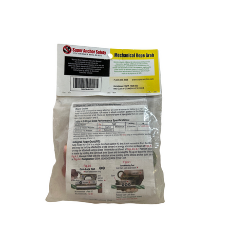 Super Anchor Safety 4015-M Dual Cam Integral Adjuster Mechanical Rope Grab1