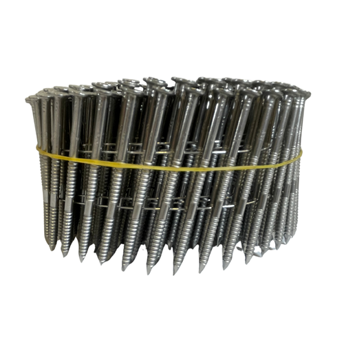 Simpson S12A237PNB 2-3/8" 304SS 15° Wire Coil Ring Shank Nails (Box of 3600) -1