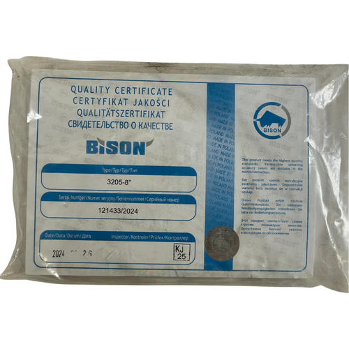 Bison 3205-8" 8" Dia Plain Back #3205 3-Jaw Self-Centering Scroll Chuck -10