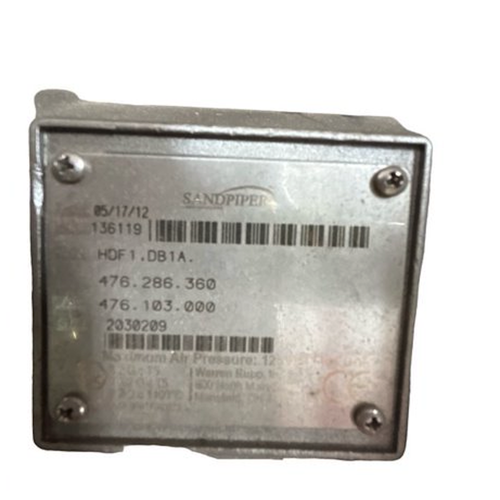 Sandpiper HDF1DB1A 1" 70 GPM 125 PSI Heavy Duty Air-Operated Flap Valve Pump -2