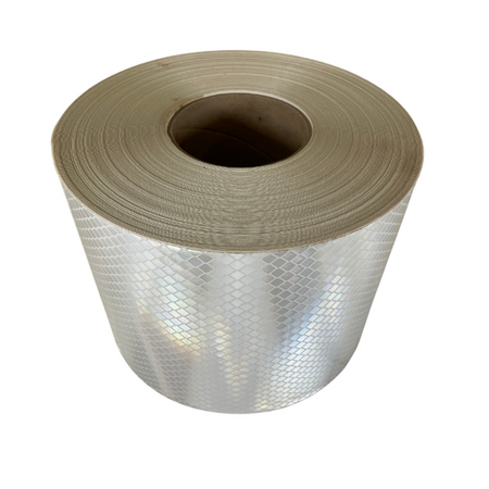 3M 973-10NL 6" x 50 Yards White Diamond Grade School Bus Marking Series -2