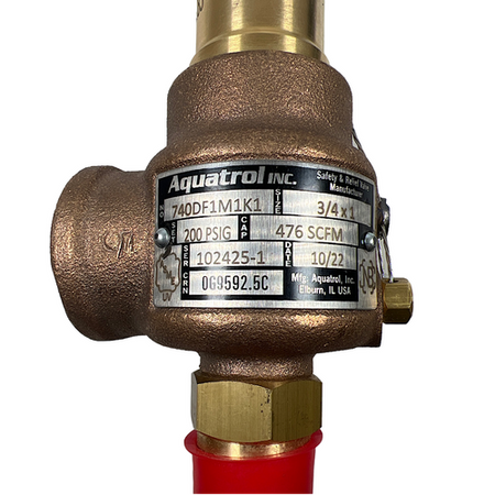 Aquatrol 740DF1M1K1 3/4" MNPT x 1" FNPT 15 PSI Safety Valve -1