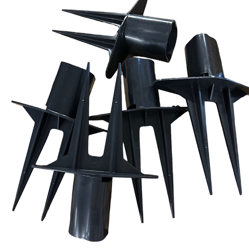 Banner Stakes PL4000-R 42" x 15' 5 Number of Posts Red Belt Barrier System -3