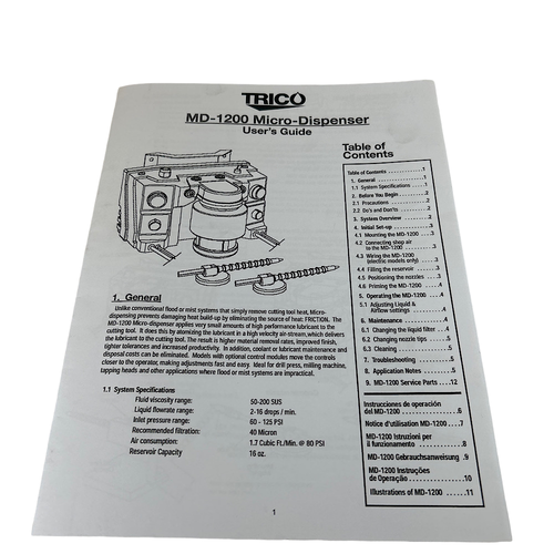 TRICO 30813 1 Outlet Micro Lubricant System -2