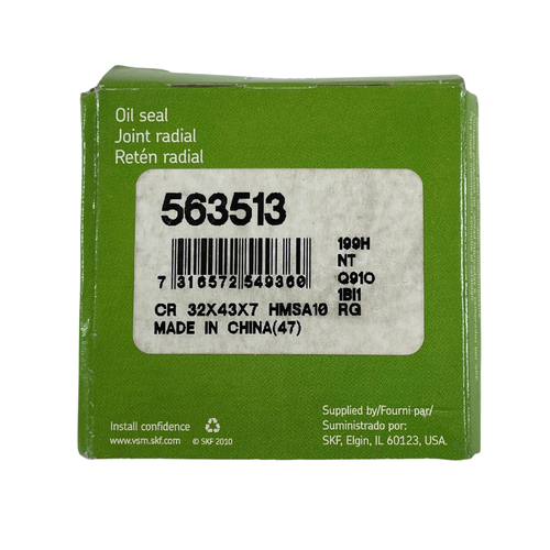 SKF 563513 32 mm x 43 mm x 7 mm Double Lip HMSA10 Nitrile Oil Seal -3