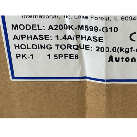 Autonics A200K-M599W-G10 85 mm Square 5PH 1.40A Double Shaft Stepper Motor -5