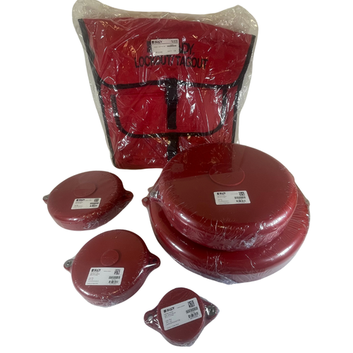 Brady 99677 6-1/2" Hand Wheel Keyed Different Padlocks Portable Lockout Kit -3